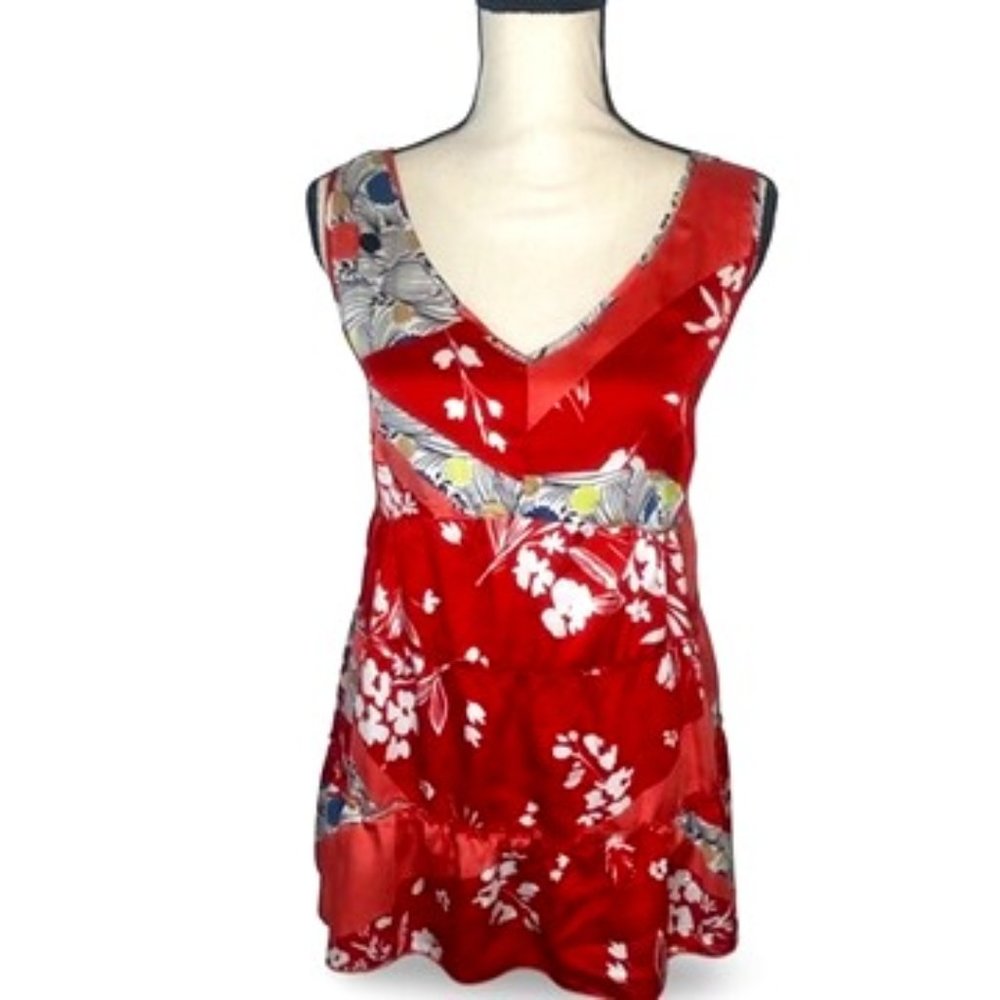 Skye's The Limit Jaw-string Red Tank Top Size 12